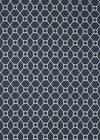 Sanderson Baroque Trellis Indigo Fabric