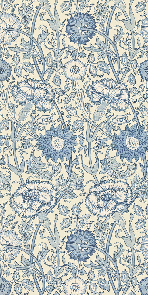 Morris & co Pink & Rose Indigo Wallpaper