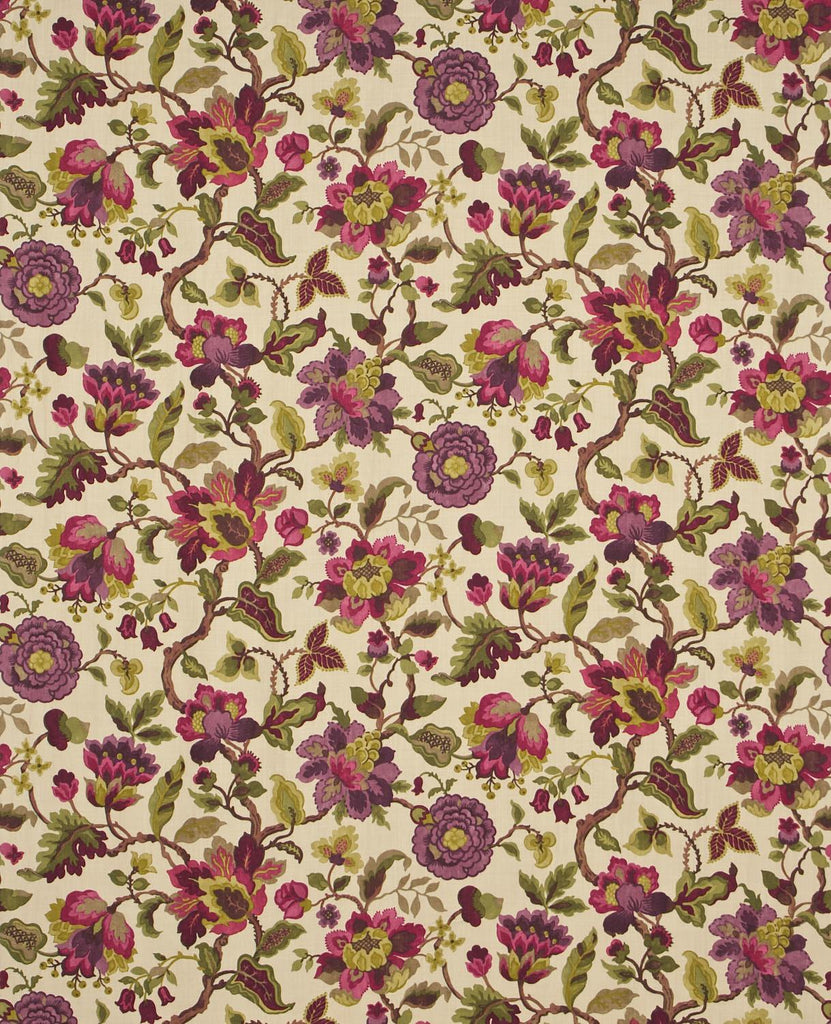 Sanderson Amanpuri Mulberry/Olive Fabric