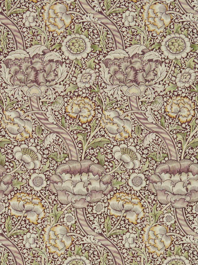 Morris & co Wandle Wine/Saffron Wallpaper