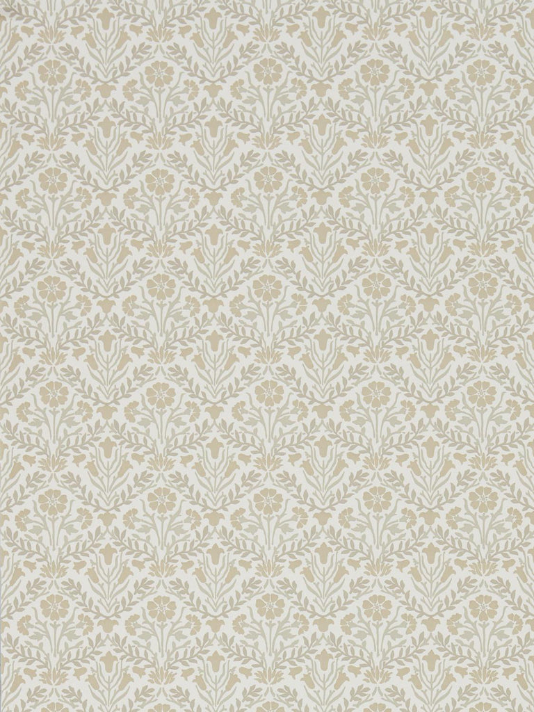 Morris & co Morris Bellflowers Linen/Cream Wallpaper