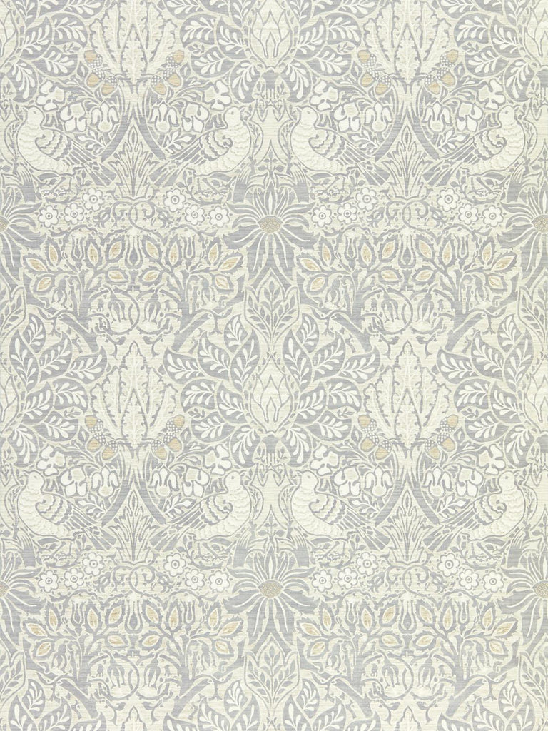 Morris & co Pure Dove & Rose Cloud Grey Wallpaper