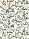 Sanderson Pagoda River Indigo/ Blue Fabric