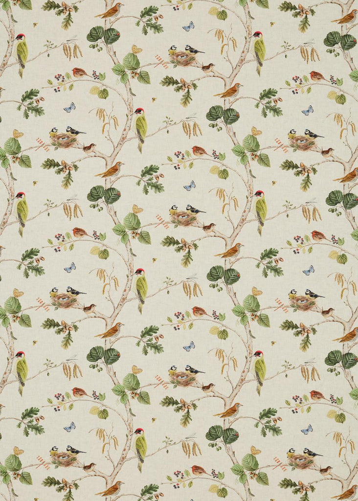 Sanderson Woodland Chorus Linen/Multi Fabric