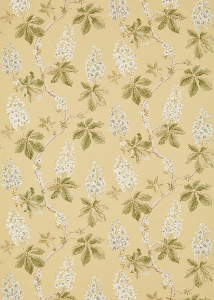 Sanderson Chestnut Tree Lemon/Lettuce Fabric