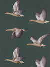 Sanderson Elysian Geese Amsterdam Green Wallpaper