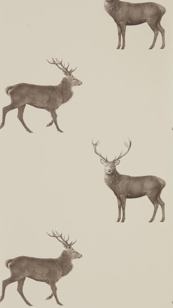 Sanderson Evesham Deer Birch Wallpaper