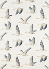 Sanderson Elysian Geese Silver/Chalk Fabric