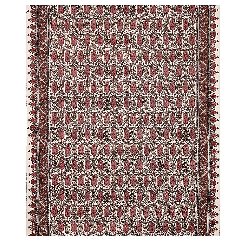 Schumacher Daria Paisley Maroon Fabric