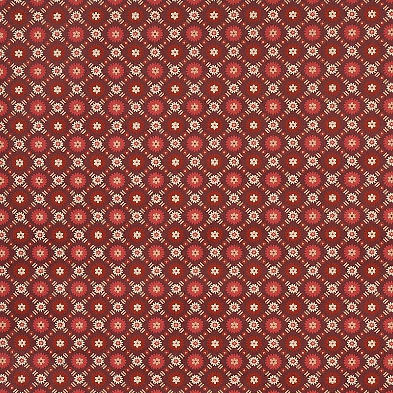 Schumacher Larissa Burgundy Wallpaper