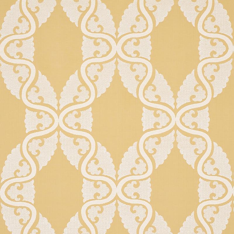 Schumacher Siljan Yellow Fabric