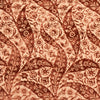 Schumacher Saz Paisley Silk Velvet Terracotta Fabric