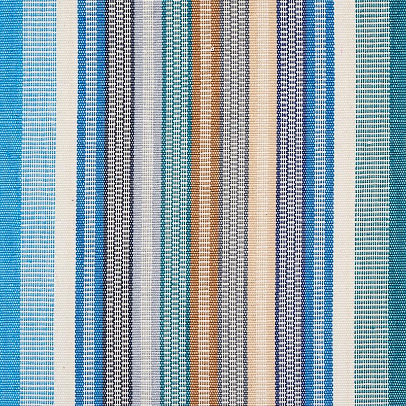 Schumacher Ripple Hand Woven Stripe Surf Fabric