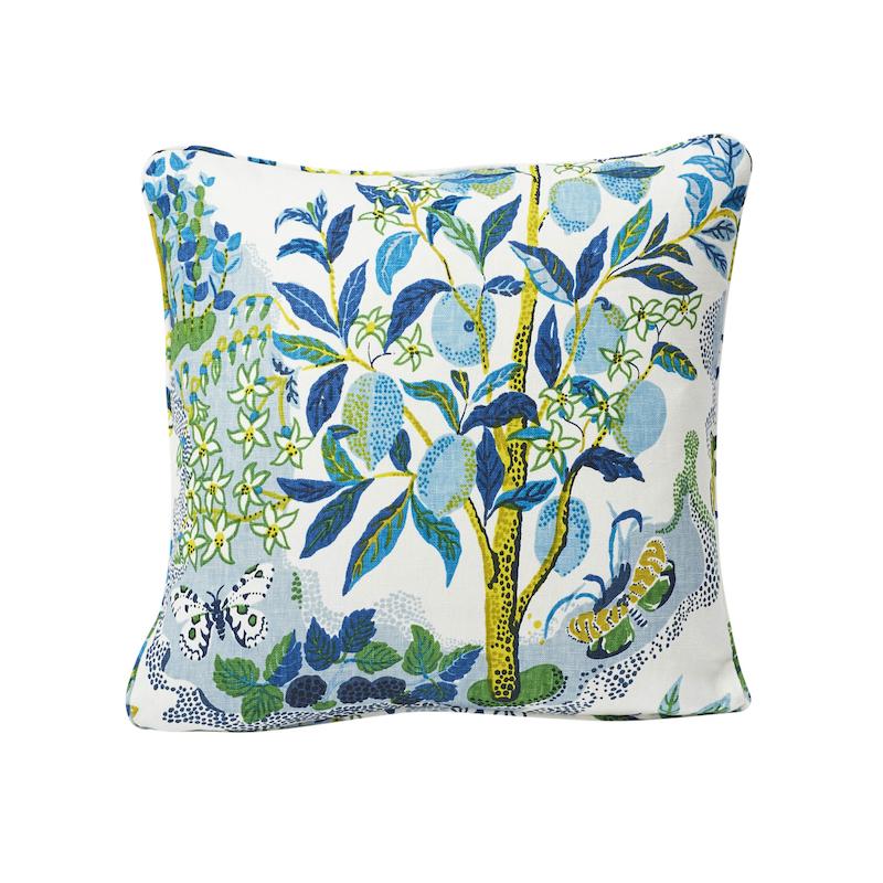 Schumacher Citrus Garden Pool 18" x 18" Pillow