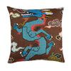 Schumacher Magical Ming Dragon Brown & Blue 20