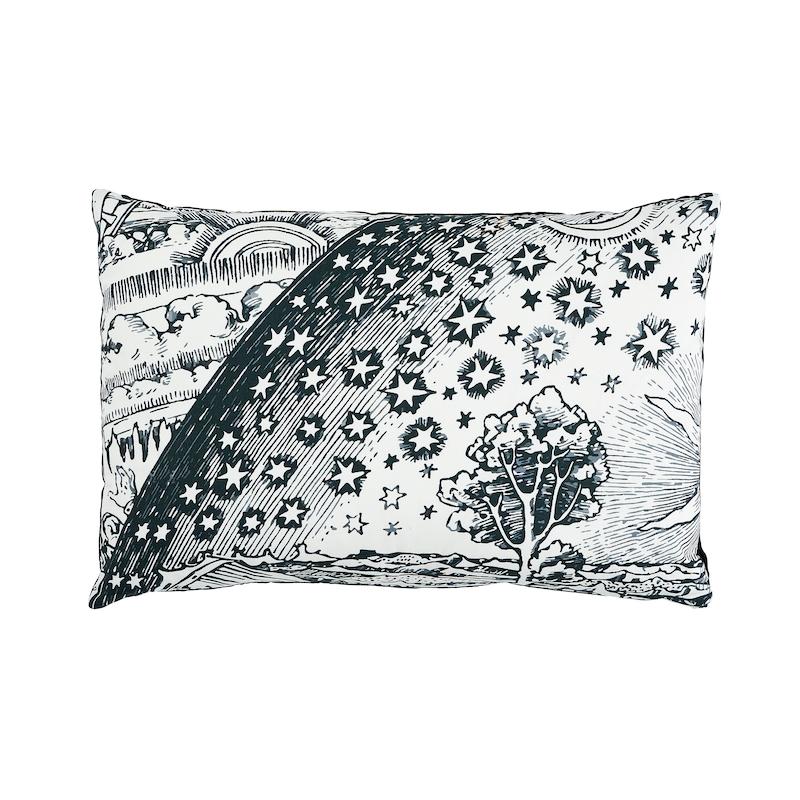 Schumacher Tim Tim & Modern Toile Black 24" x 16" Pillow