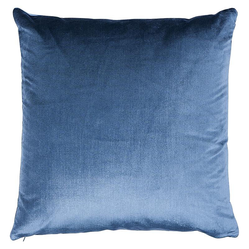 Schumacher Venetian Silk Velvet Cadet 20" x 20" Pillow