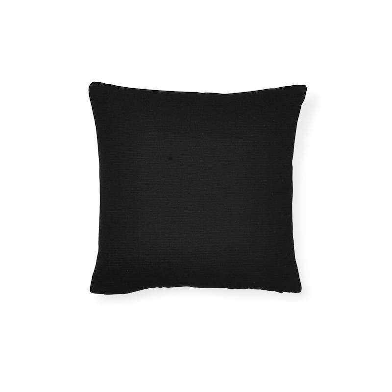 Schumacher Zebra Palm Indoor/Outdoor Black 16" x 16" Pillow