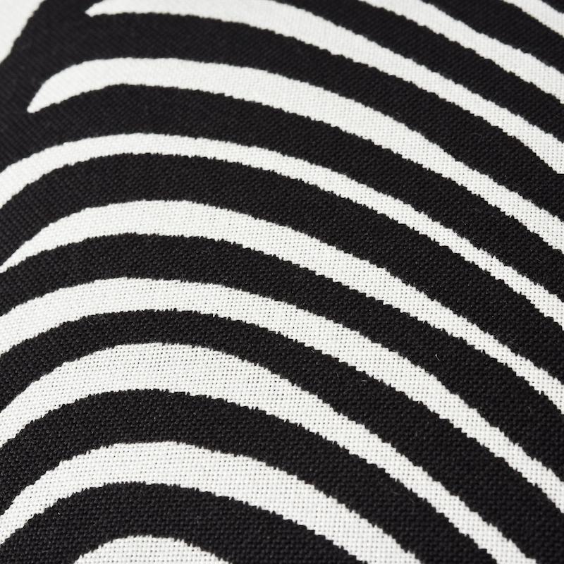 Schumacher Zebra Palm Indoor/Outdoor Black 16" x 16" Pillow