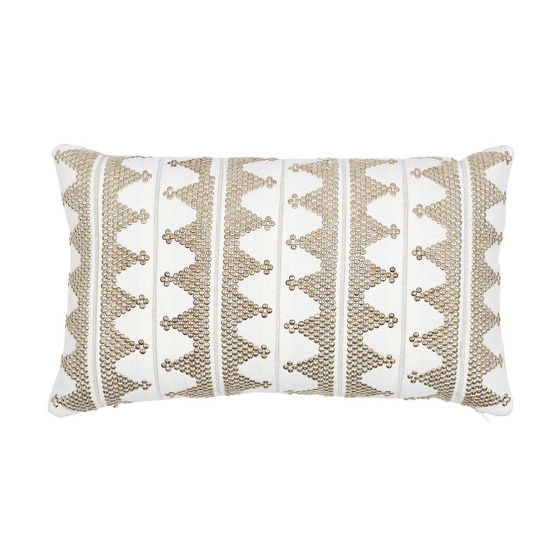 Schumacher Tim Tim Greige 20" x 12" Pillow