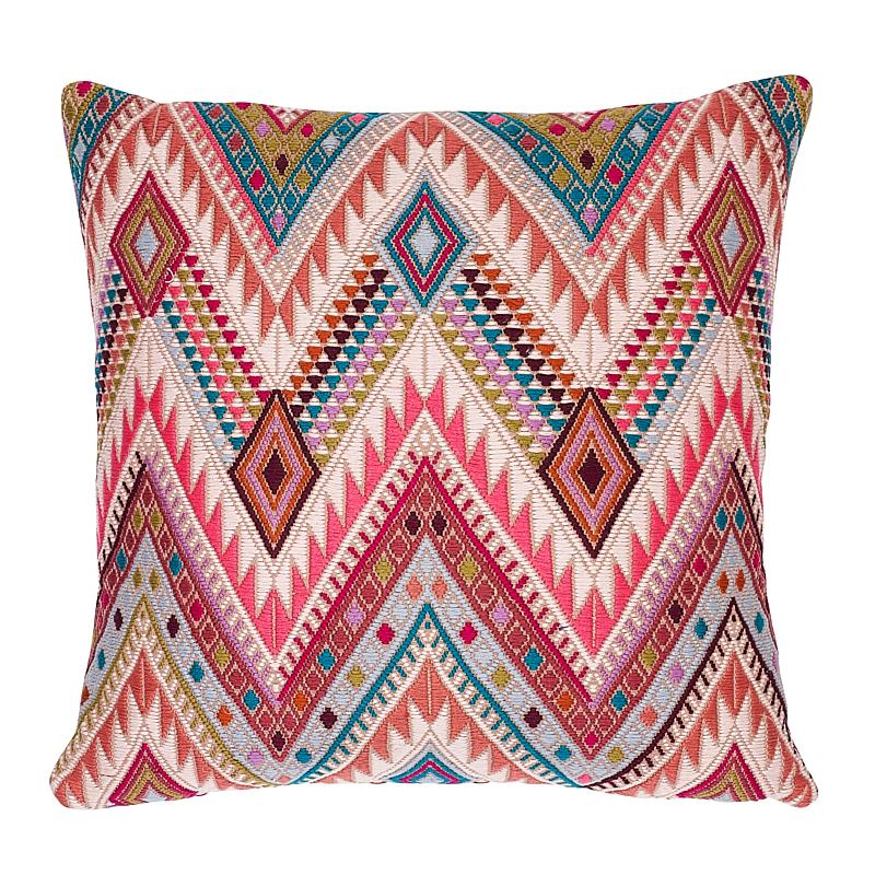 Schumacher Coyolate Nougat 18" x 18" Pillow