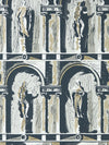 Zoffany Montacute Platinum Grey/Ink Wallpaper