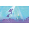 Roommates Disney The Little Mermaid Under The Sea Peel And Stick Purple/Blue/Green Mural