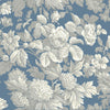 York Antique Floral In Wedgewood Wedgwood Blue/Gray/White Wallpaper