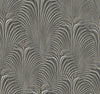 Candice Olson Deco Fountain Black Wallpaper