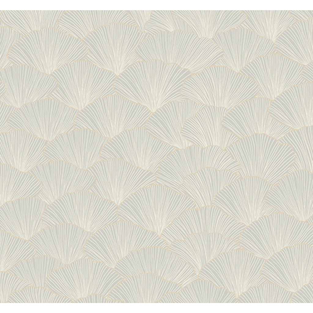 Candice Olson Luminous Ginkgo Gray Wallpaper