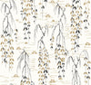 Ronald Redding Designs Willow Branches White Wallpaper