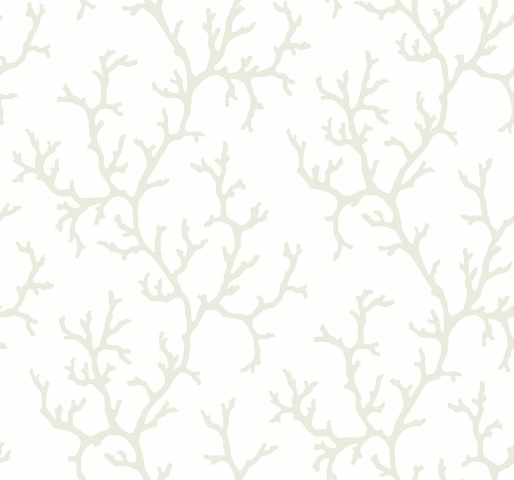 York Coral Island White Wallpaper