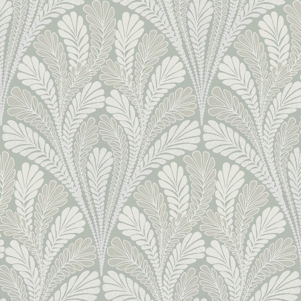 York Petite Ogee Green Wallpaper