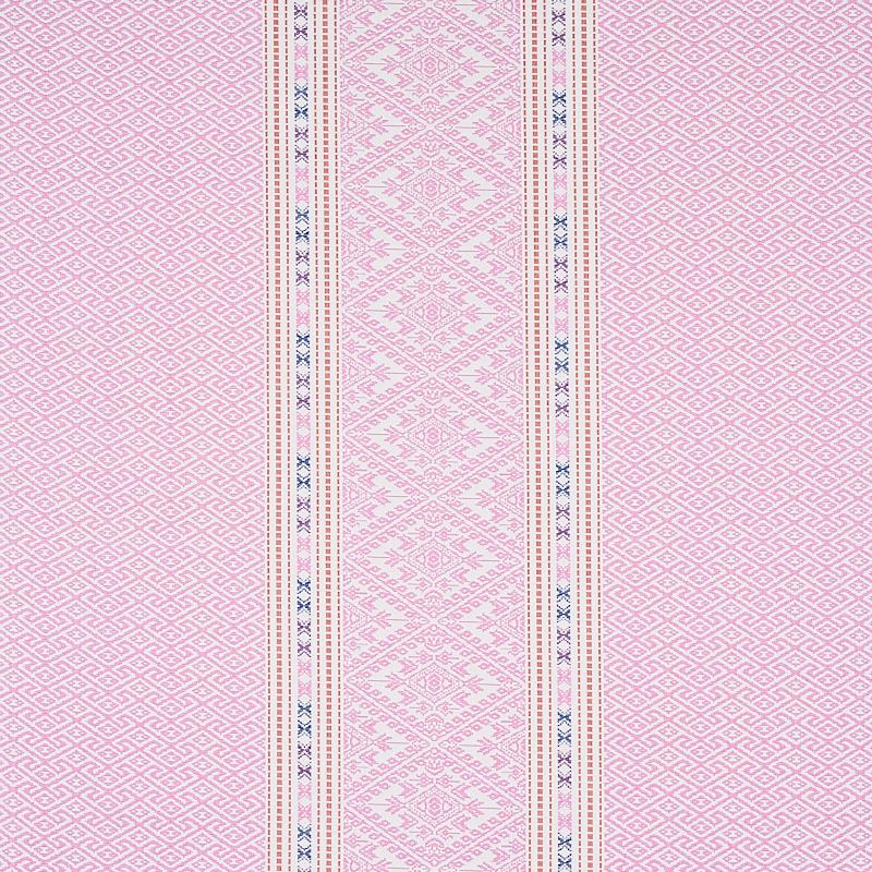 Schumacher Ruiz Jacquard Pink Fabric