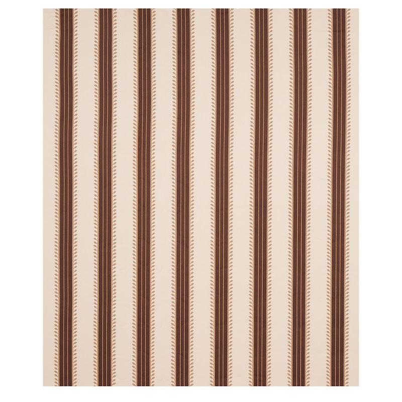 Schumacher Etruscan Stripe Brown Fabric