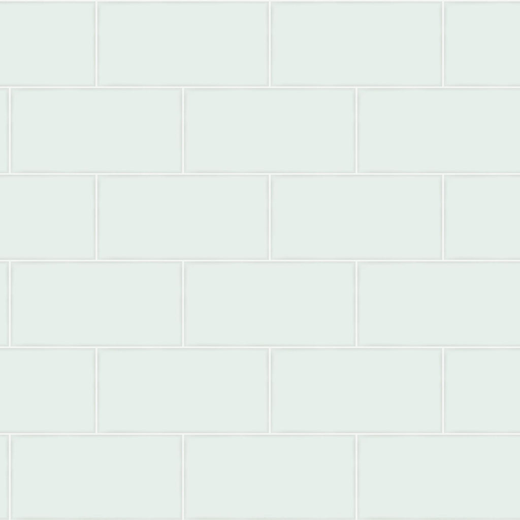 Brewster Home Fashions Freedom Mint Subway Tile Wallpaper