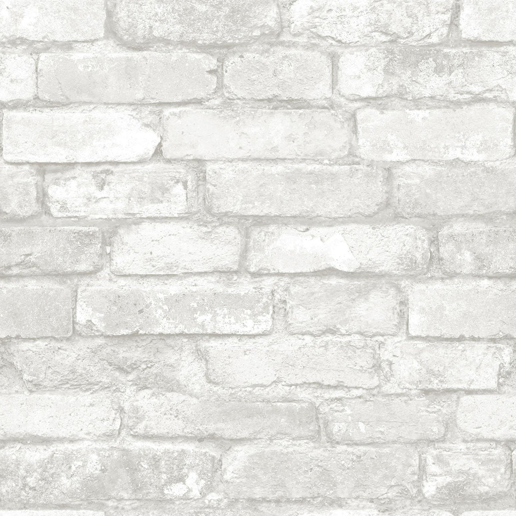 Brewster Home Fashions Buchanan Brick Off-White Wallpaper