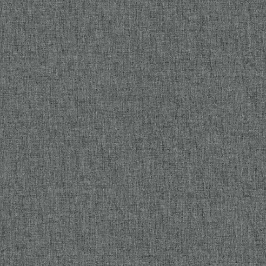 Brewster Home Fashions Zack Uni Faux Linen Dark Grey Wallpaper