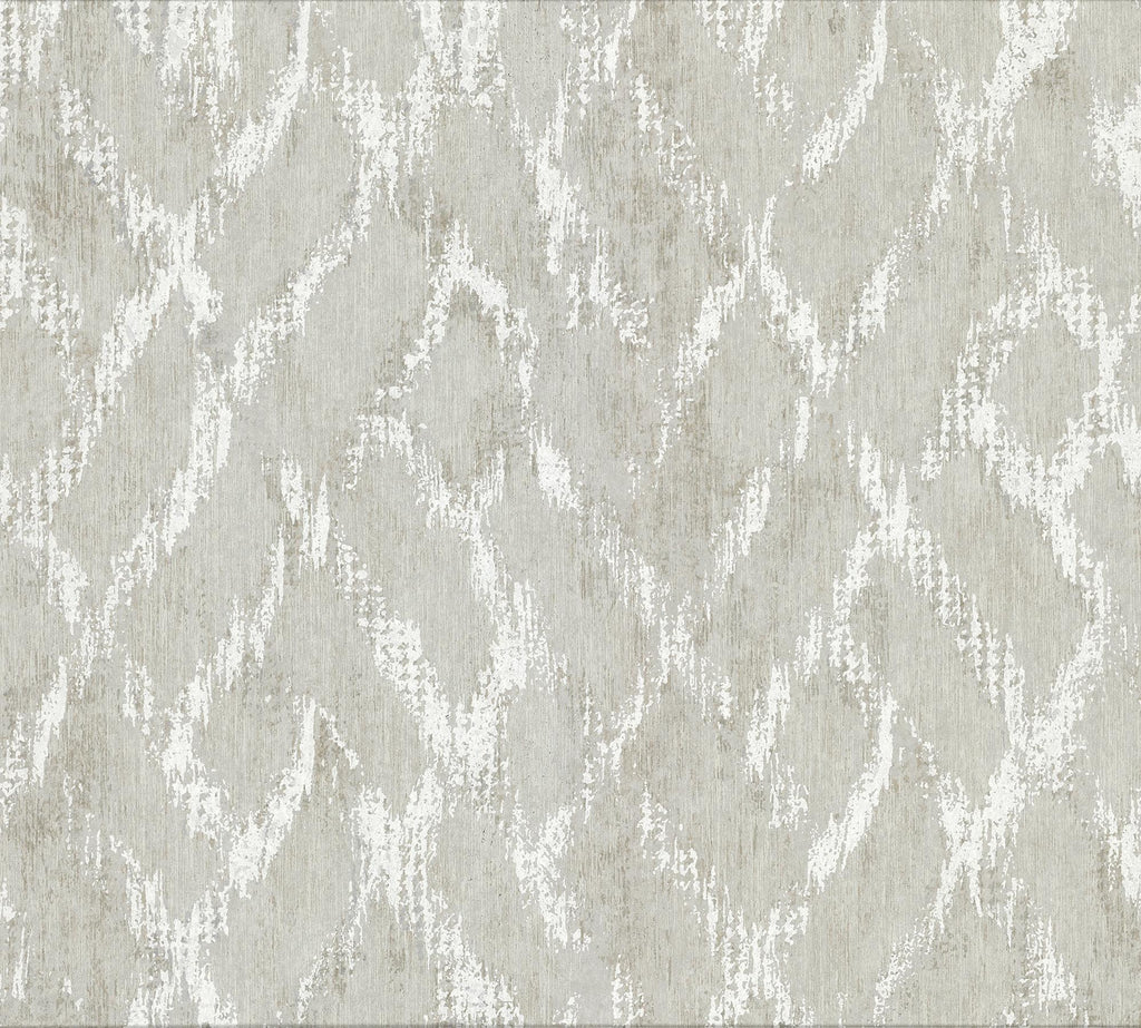 Brewster Home Fashions Bunter Light Grey Distressed Geometric Wallpaper