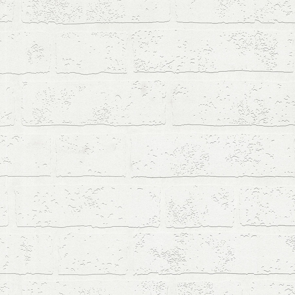 Brewster Home Fashions Bridgers Exposed Brick Wall Paintable White Wallpaper