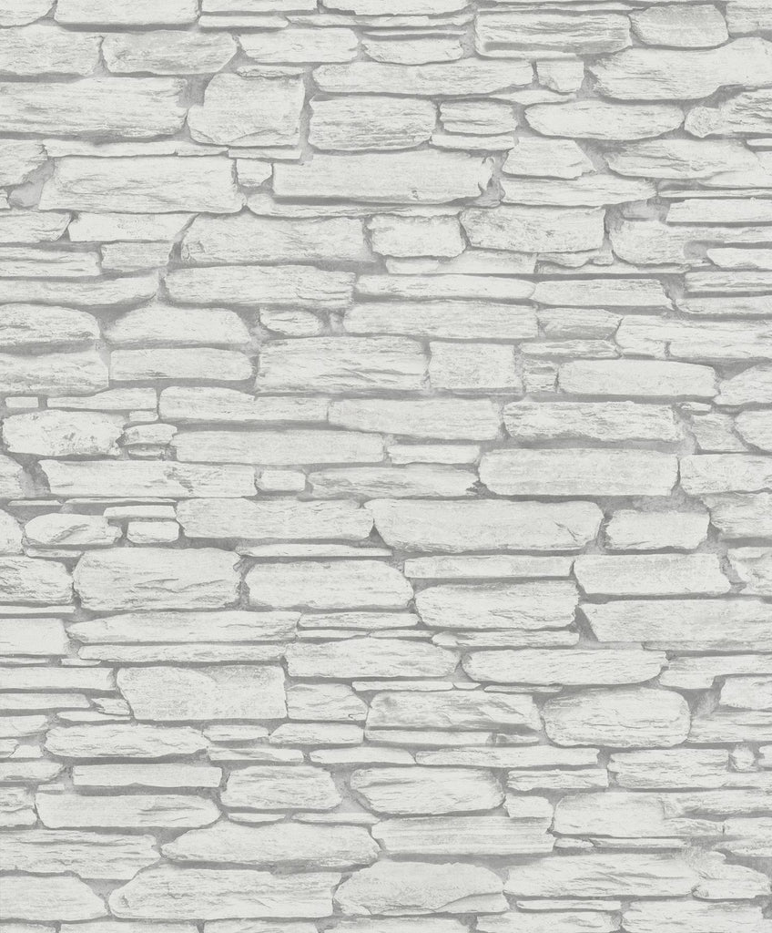 Brewster Home Fashions Kamen Stone Light Grey Wallpaper