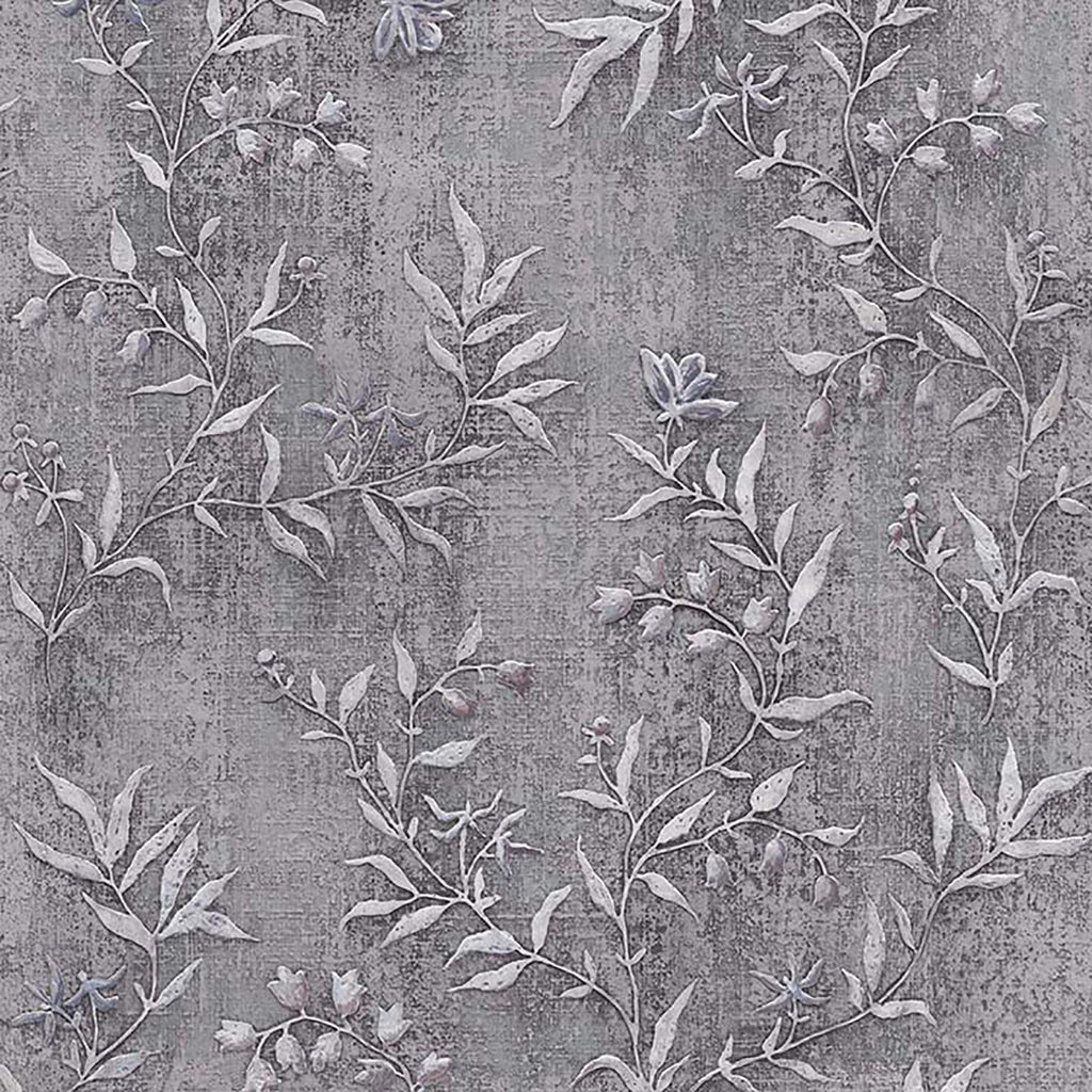 Brewster Home Fashions Dahlia Trail Grey Wallpaper