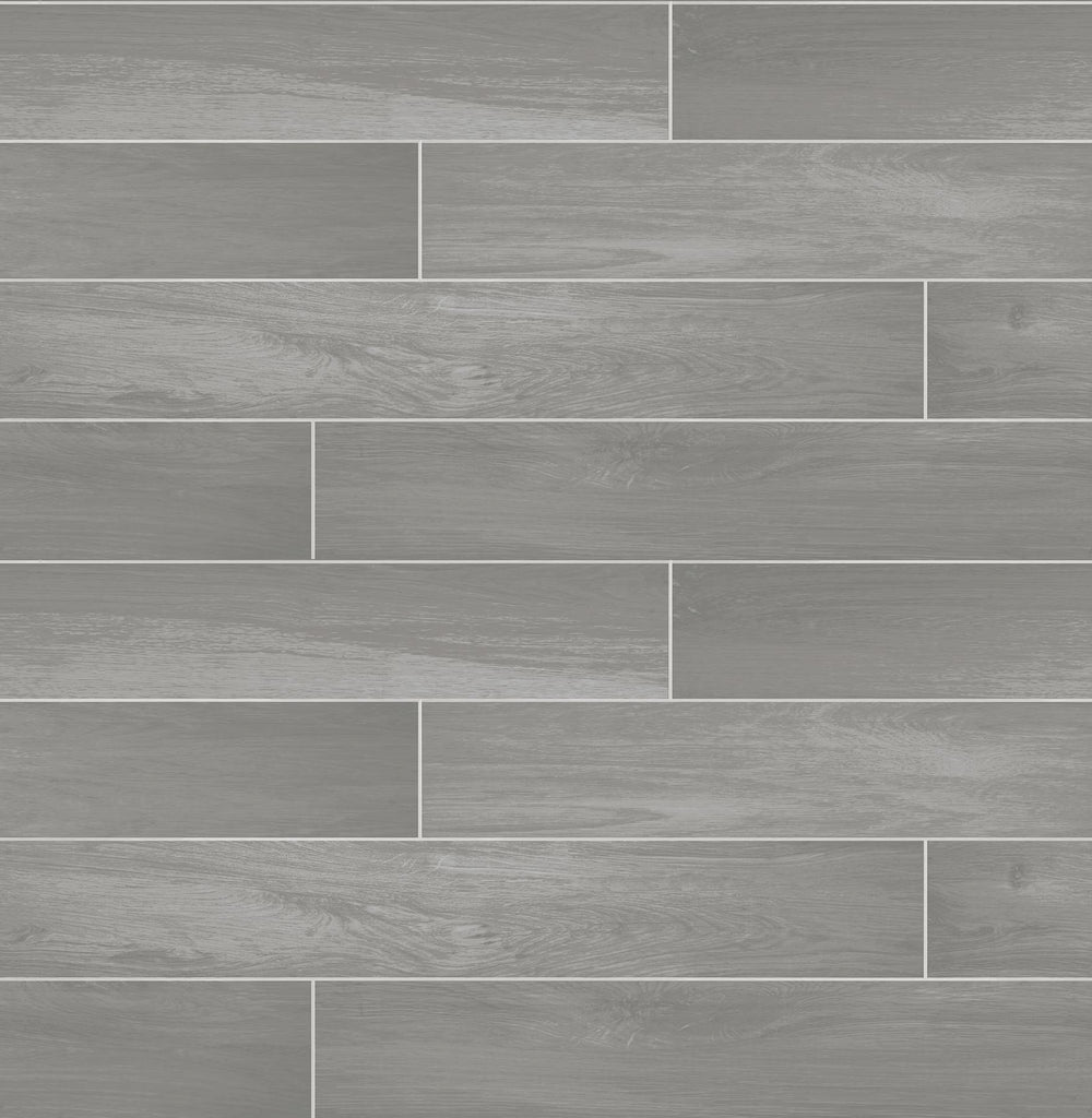 A-Street Prints Titan Grey Wood Wallpaper