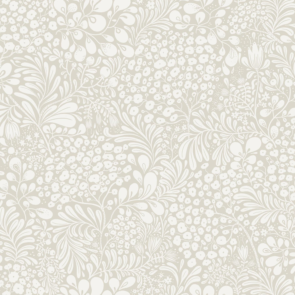 A-Street Prints Siv Botanical Dark Grey Wallpaper