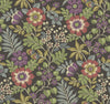 A-Street Prints Voysey Brown Floral Wallpaper
