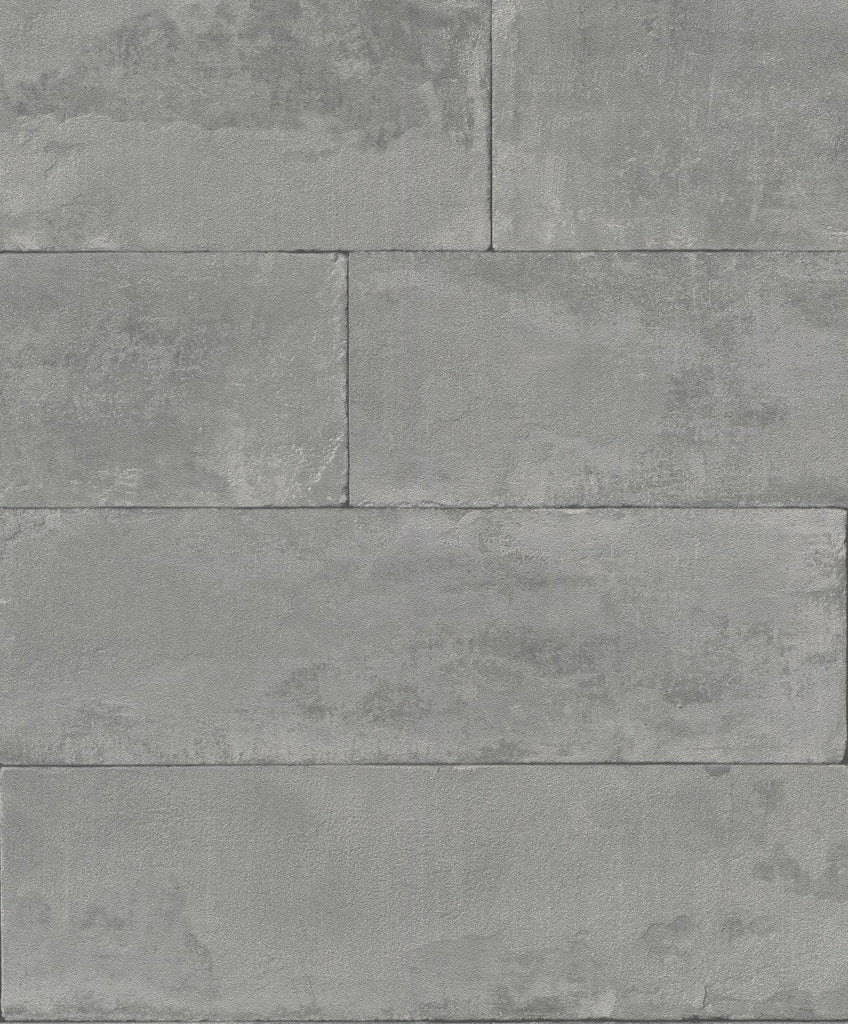 Brewster Home Fashions Lanier Stone Plank Grey Wallpaper