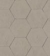 Brewster Home Fashions Bascom Light Grey Stone Hexagon Wallpaper