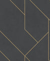 Brewster Home Fashions Advantage Beyond Textures Geometrics Black Wallpaper