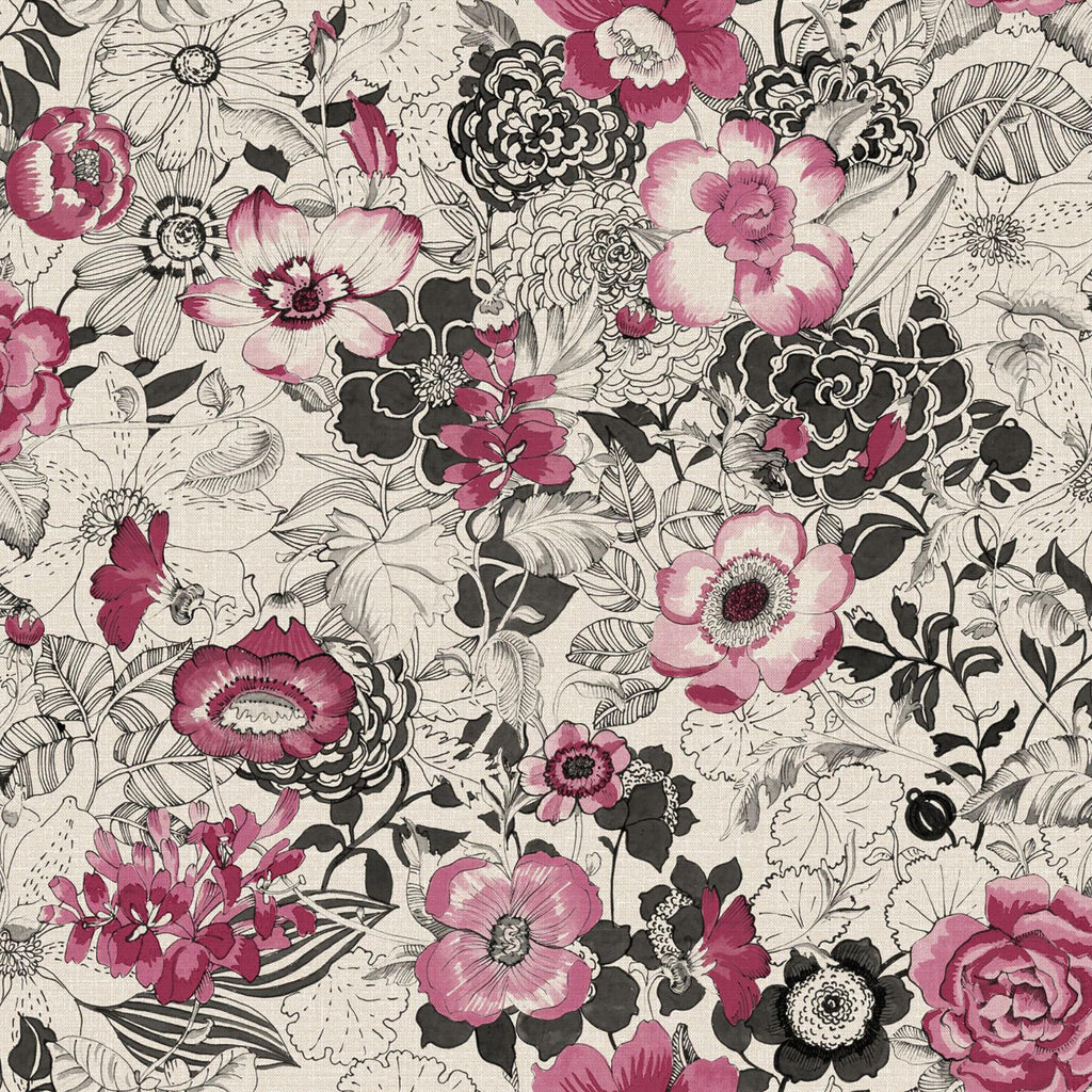 Brewster Home Fashions Penny Floral Pink Wallpaper