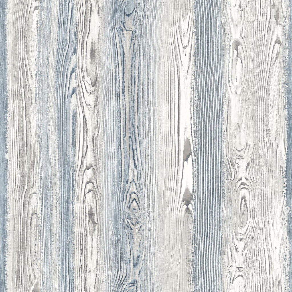 Brewster Home Fashions Cady Blue Wood Panel Wallpaper